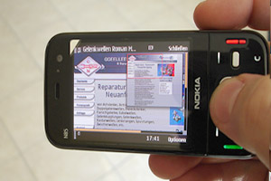 Unsere WebSite auf dem Handy Unsere WebSite auf dem Handy