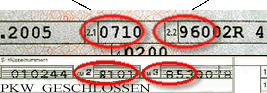 Schl&uuml;ssel-Nr. im Fahrzeugschein